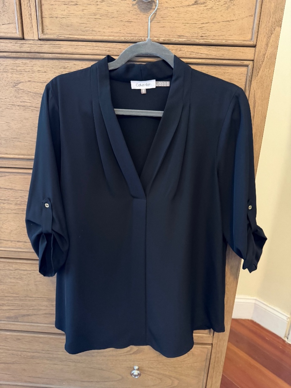 Calvin Klein women's medium black top (M)